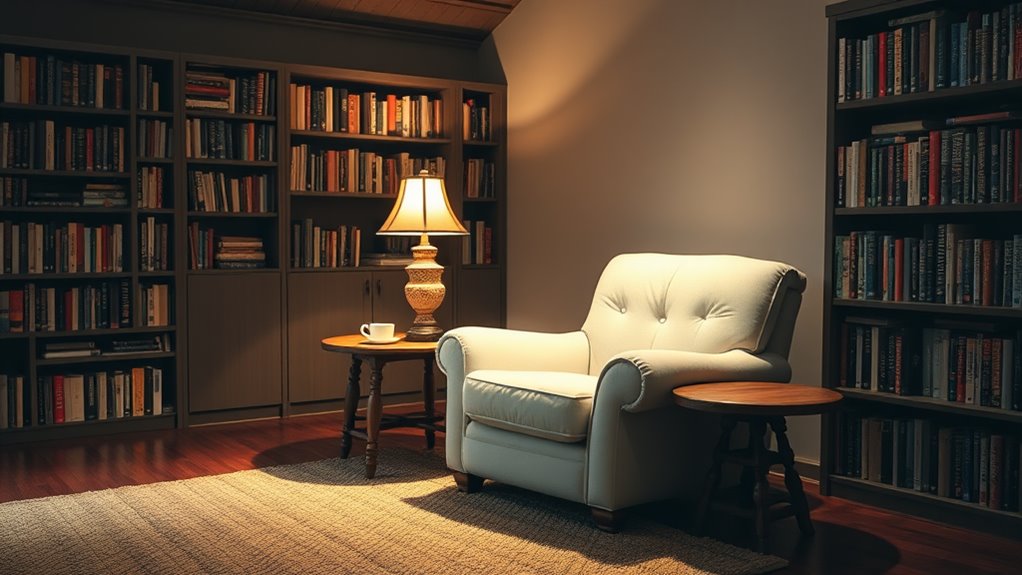 comfortable book corner